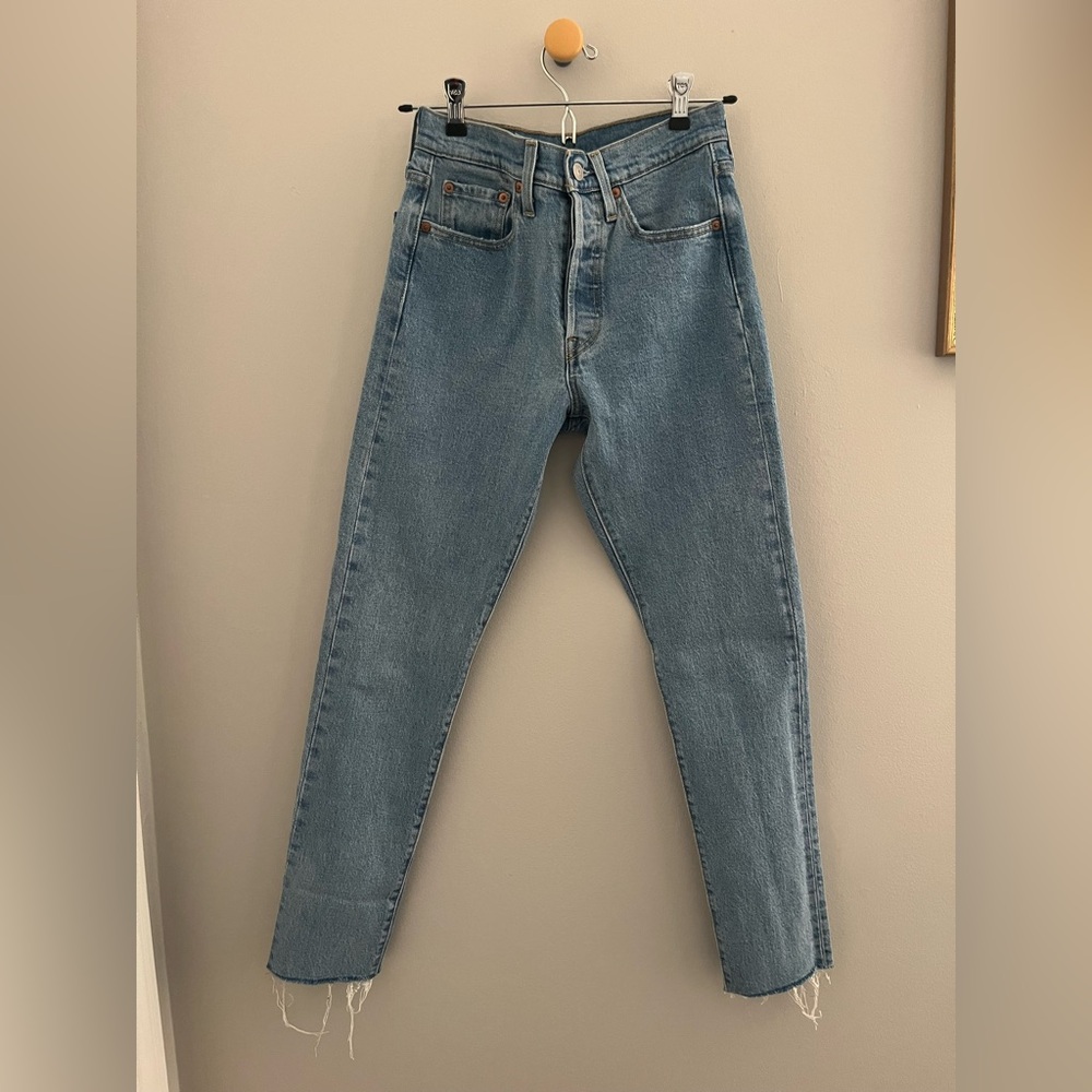 Levi's 501 Classic Blue Straight Leg Jeans